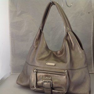 Michael Kors Grey Metallic Hobo bag